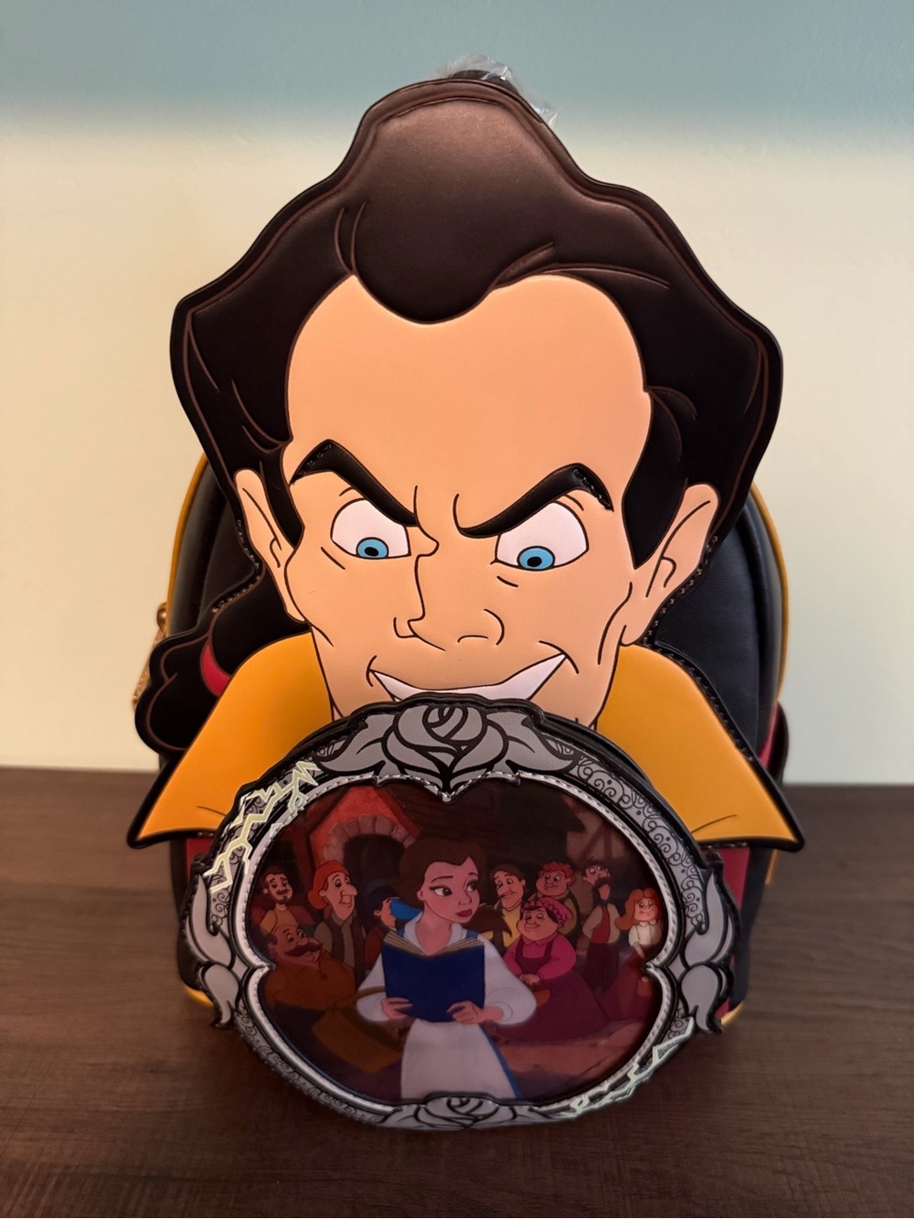 NWT Disney Loungefly Beauty And The Beast Gaston Villain Scene